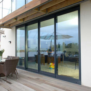 الخشب يرتدون باب ألومنيوم مترجح - Product Image 5