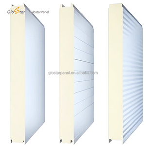 Panneau sandwich en PU ignifuge Glostar pour isolation thermique CE/ISO SMP/HDP/PVDF 50 mm 75 mm 100 mm pour entrepôts frigorifiques - Product Image 2