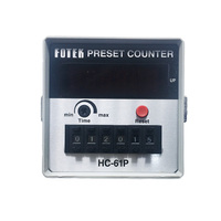 FOTEK Sortie relais HC-61P Compteur numérique à 6 chiffres DIN 72X72 1 ~ 999999 Fabriqué en plastique durable