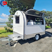 Concession d'usine remorque alimentaire Mini Hot Dog Stand camions alimentaires à vendre chariot de crème glacée cuisine Mobile remorque alimentaire farine de blé