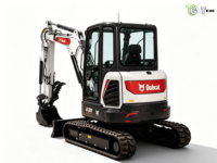 Mini-pelle compacte E35 d'occasion avec moteur, pompe, norme EPA EURO 5, godet, pince, lame de bulldozer pour chantier de démolition