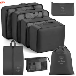 Set di 8 Cubi di Compressione Espandibili in Nylon Leggero Personalizzati <span class=keywords><strong>per</strong></span> Organizzare i Bagagli con Cerniera - Product Image 2