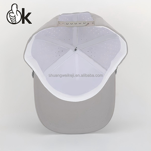 Bán Buôn Chạy Trại Mũ Bóng Chày Biểu Tượng Tùy Chỉnh 5 Bảng Điều Chỉnh Cấu Trúc Có Thể Điều Chỉnh Mũ Bóng Chày Không Thấm Nước Laser Cắt Lỗ Hat - Product Image 4