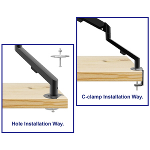 Charmount fornitura professionale molla a Gas regolabile in altezza Brazo de onitor <span class=keywords><strong>Monitor</strong></span> <span class=keywords><strong>supporto</strong></span> braccio di montaggio per il <span class=keywords><strong>Monitor</strong></span> - Product Image 5
