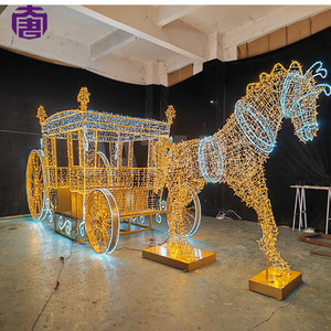 3D LED Horse Sculpture Motif Lights for <b>Holiday</b> Decorative <b>Lighting</b> - Product Image 5