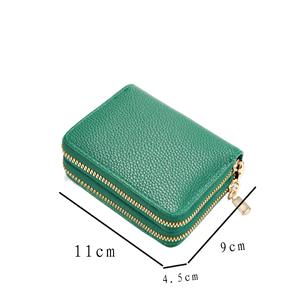Wholesale Women Zipper Short Style <b>Purse</b> Lychee Pattern Fashion Large Capacity Multi Card Slot Coin With - Product Image 4