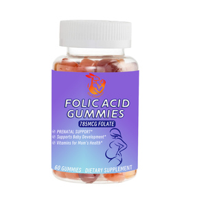 Gomitas de Ácido Fólico, Suplemento Dietético, Aumenta la Energía Naturalmente, Favorece el Desarrollo del Bebé, Vitaminas para la Salud de la Madre - Product Image 1