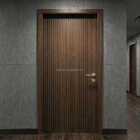 Porte intérieure en bois massif insonorisée et ignifugée moderne pour chambre à coucher, usage résidentiel et commercial