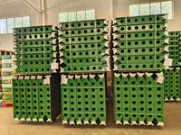 Coffrage en panneaux métalliques réutilisables pour la construction de dalles en béton, système de coffrage écologique