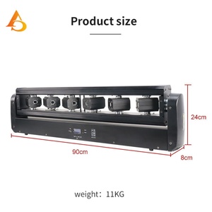 Iluminación Profesional para Escenarios, Luz Láser Móvil de 6 Ojos, RGB 3 en 1, Luz Láser Móvil para Discoteca - Product Image 2