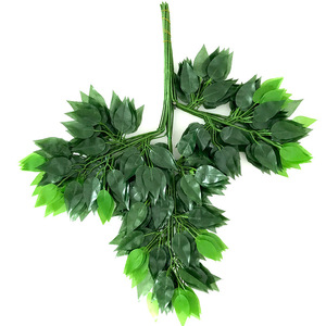 ใบไม้ปลอมหลากสีสำหรับตกแต่งโรงแรมในห้างสรรพสินค้างานวิศวกรรมเวทีสวน - Product Image 3