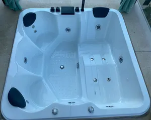 פייברגלס אקריליק לשחות ספא אמבטיות 4 אנשים עיסוי אמבטיה 6 אדם מודרני חיצוני למבוגרים whirlpool חמה אמבטיה אמבטיה