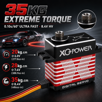 Servo de Dirección para Auto RC, 35KG, 210 Grados, Impermeable, Digital, sin Escobillas, Engranaje de Acero Inoxidable, Carcasa de Aluminio CNC, Alto Voltaje