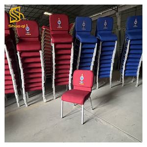 Kursi Gereja Bekas Sistem Interlocking dengan Rak Buku, Furnitur Teater, Bantalan Dudukan Cetakan Kepadatan Tinggi, Dijual Murah - Product Image 2