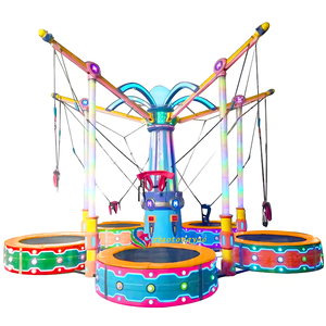 Trampoline à bungee en métal pour cinq personnes, pour les parcs d'aventure et les centres commerciaux/supermarchés, 7x5,3 m - Product Image 3