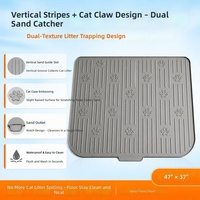 Tapis d'alimentation extérieur en silicone pour animaux de compagnie, anti-trace, anti-éclaboussures, facile à nettoyer, étanche, forme irrégulière, pour chats et chiens