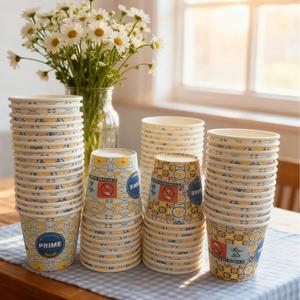 Gobelet en carton biodégradable personnalisable de haute qualité et durable de 7 oz avec poignée, livraison rapide - Product Image 6