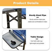 Chaise de réalisateur de boîte d'isolation thermique pliable et durable en gros avec table