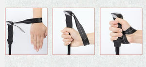 Bâton de marche nordique portable, pliable, adapté aux personnes âgées, pour le camping et la randonnée, avec fonction télescopique facile, sac inclus - Product Image 5