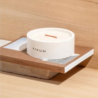 Boîte cadeau délicate AIKUN, bougie aromathérapeutique à étiquette privée, décoration de salon, ambiance chaude et fraîche, bougie parfumée à la cire de soja