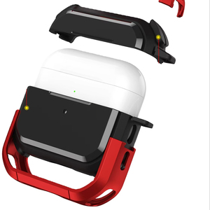 Estuche de agarre ergonómico de doble capa <span class=keywords><strong>para</strong></span> <span class=keywords><strong>AirPods</strong></span> 4/3/2 PC Carcasa dura y parachoques de TPU suave Estuche universal y <span class=keywords><strong>para</strong></span> auriculares a prueba de golpes - Product Image 2