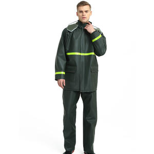 Imperméable fendu réfléchissant épaissi costume voiture électrique équitation adulte Protection du travail à emporter prévention des inondations devoir imperméable - Product Image 1