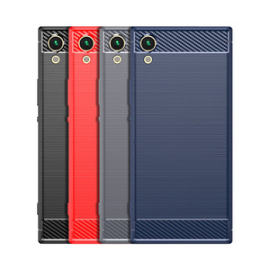 Precio de fábrica Anti-Huella digital Fibra de carbono Teléfono Contraportada para Sony Xperia XA1 Plus Ultra Premium Case - Product Image 1