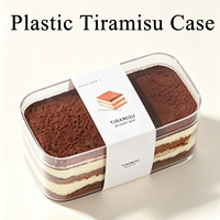 Boîte à gâteau en plastique transparent SUNSHING, contenant à dessert personnalisé avec couvercle, boîte transparente pour tiramisu, emballage pour biscuits et en-cas