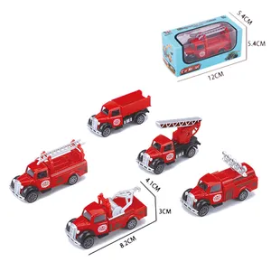 1:64 Pull Back Car Die-Cast Toy Firetruck Farmtuck Police Car Engineering Vehicle Military Vehicle Racing Car