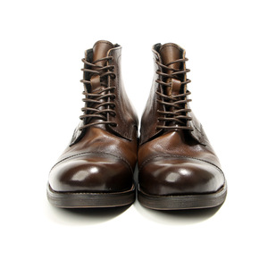 Bottes Martin pour homme en cuir véritable, bout rond, lavées à la main, effet vieilli, modèle 8826-1 marron - Product Image 3