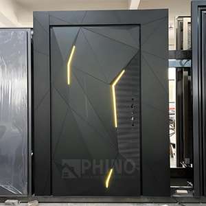 批发欧式智能锁前门其他大门钢安全前入口防弹门公寓外部 - Product Image 3