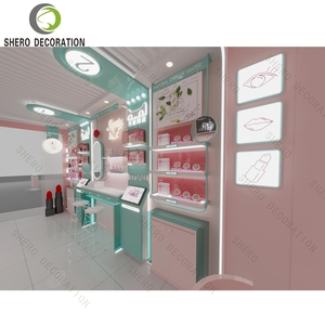 One-Stop Perfume Shop Interior Design & Fitting Customization Perfume Display Showcase Skin Care Display Rack - Product Image 2