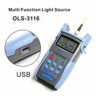 Compteur de puissance optique portable JW3216, large plage -70~+10dBm, détecteur InGaAs, testeur de cordon de raccordement fibre optique 850/1300/1310/1490/1550nm