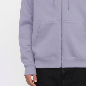 Sweat à capuche zippé pour homme – Veste décontractée unie avec intérieur en polaire douce et fermeture éclair résistante - Product Image 2