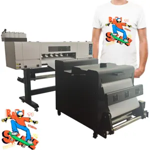 Mesin Printer DTF A1 60cm Double XP600 Printhead mesin bubuk kocok untuk kain