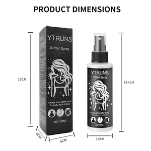 Spray scintillant à séchage rapide pour cheveux et corps, poudre illuminatrice haute <span class=keywords><strong>brillance</strong></span> pour les lèvres, les yeux, le visage, parfait pour les festivals de musique - Product Image 5