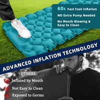 Matelas gonflable de Camping ultraléger, couchette d'extérieur, tapis de voyage avec oreillers, coussin d'air, randonnée, Trekking