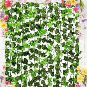 Guirlande suspendue en <span class=keywords><strong>lierre</strong></span>, feuillage, fleurs, plantes artificielles en <span class=keywords><strong>lierre</strong></span> pour la maison, le jardin, le bureau, la décoration murale de mariage, <span class=keywords><strong>lierre</strong></span> vert artificiel - Product Image 1