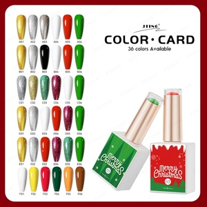 Collection de vernis gel de Noël JTING, très vendue, 6 couleurs, coffret, design unique, fournisseur de vernis gel pour ongles, OEM, étiquette privée - Product Image 3