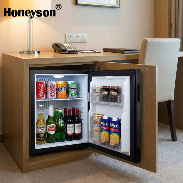 Portable Mini Bar Fridge Freezer Hotel Thermoelectric Refrigerator Frost-Free Defrost Type Electric Power Compact Refrigerators