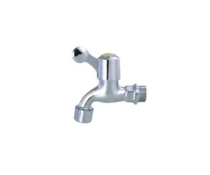 Superior Quality Morden Design Faucet Brass Chrome Plated Elbow Bibcock Adaptor With Multi Turn Handle for watering
