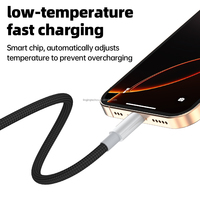 Kabel Data Pengisian Cepat USB-C PD 20W 3A/6A dengan Selubung TPE/PVC Kepang dan Konduktor Tembaga Berlapis Timah untuk Ponsel 1m/2m