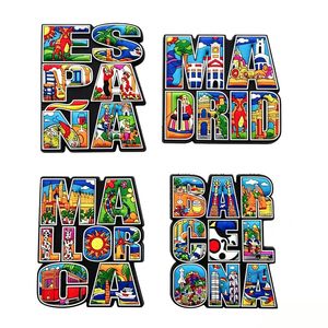 Imán de Resina Personalizado con Bailarina de Flamenco y Toro, Relieve 3D, Paella, <span class=keywords><strong>Sagrada</strong></span> <span class=keywords><strong>Familia</strong></span>, Recuerdos de Viaje - Product Image 1