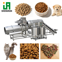 Machine de traitement des aliments pour chiens, ligne de production d'aliments secs pour chats, équipement d'extrusion de granulés pour chiens