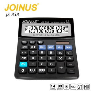 Calculatrice électronique de bureau solaire en plastique JOINUS à 14 chiffres, directement de l'usine - Product Image 4