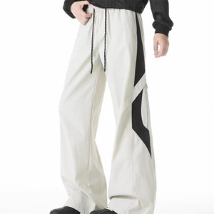 2025 Populaire Patchwork contraste Color Cargo Zip up otoño Marque Tendance polivalente para La Grande Rue Pantalons Softshell - Product Image 1
