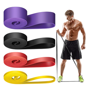 Bandes de résistance en Latex, bandes de traction de Fitness, ensemble de 4 bandes d'exercice d'assistance, boucle en caoutchouc pour l'entraînement des gymnases, levage de puissance - Product Image 1