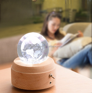 Caja de regalo recargable para el Día de San Valentín, luz nocturna creativa 3D, Base de madera, música, caja de <span class=keywords><strong>ocho</strong></span> tonos, luz nocturna - Product Image 3