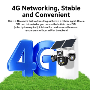 Caméra solaire PTZ AOV 4G avec carte SIM, 12MP Ultra HD, quatre objectifs, suivi humanoï<span class=keywords><strong>de</strong></span>, détection, alarme vocale, caméra CCTV solaire - Product Image 3