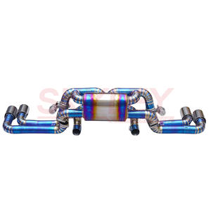 Ferrari F360 için titanyum egzoz sistemi susturucu vanalar Catback egzoz iniş borusu performans parçaları ile 2000-2005 3.6 V8 - Product Image 1